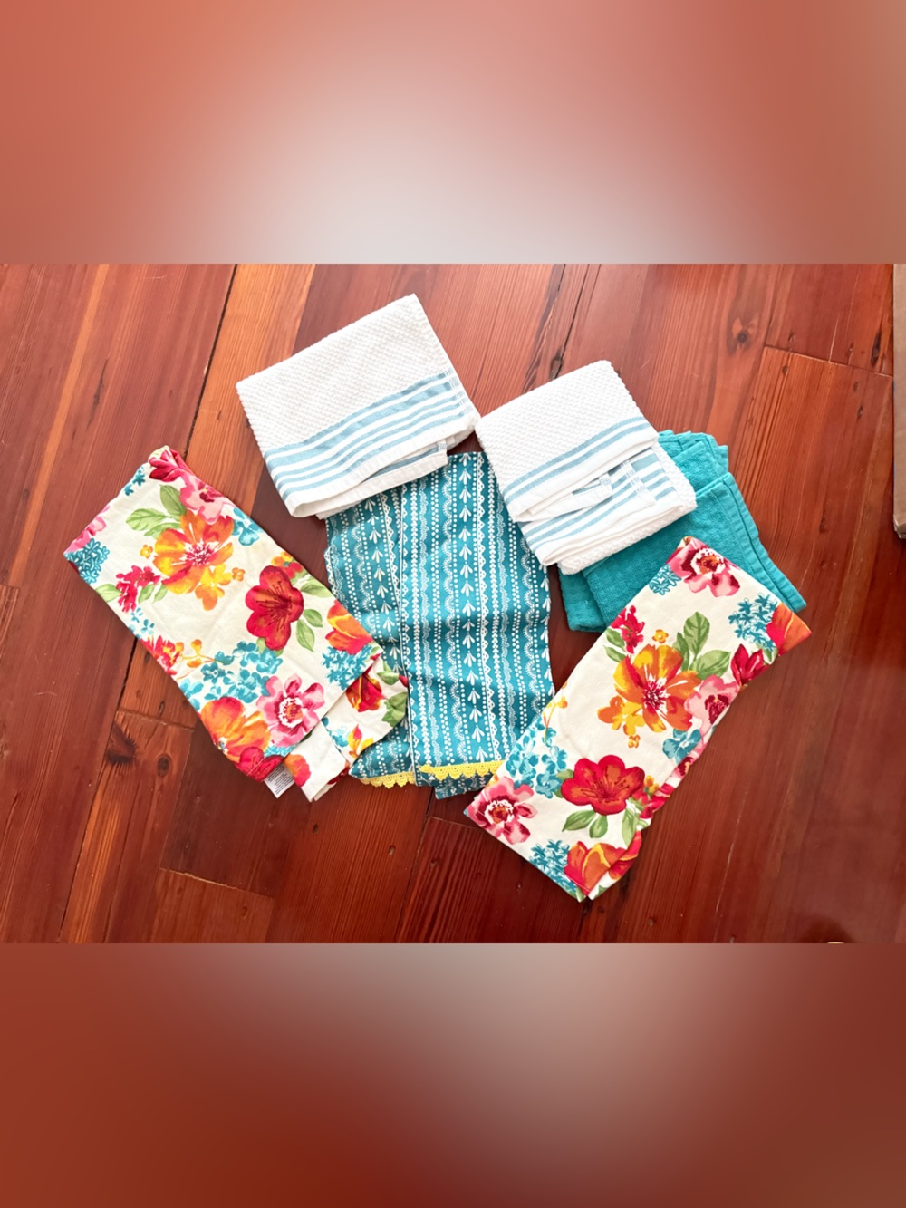 Pioneer Woman dish towel set, Wildflower Whimsy Pioneer Woman, farmhouse towels